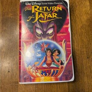 Disney The Return of Jafar VHS with Red and Yellow Cover